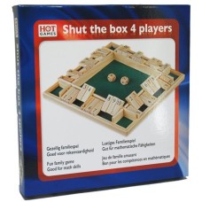 Shut the Box 4 spelers 10 cijfers 29x29cm.
* levertijd onbekend *