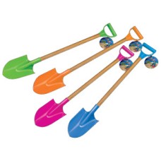Schep Kunststof 69 cm houten steel 4 ass - VE 12