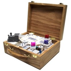 Domino Mexican-Train Dubbel 15 koffer hout
* verwacht week 51 *