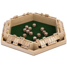 Shut the Box 6 spelers 10 cijfers 29x29cm.